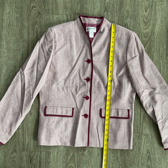 PENDLETON Women Suit Jacket Size 14 4 Front Buttons‎ Pockets Lined USA - Picture 6 of 7